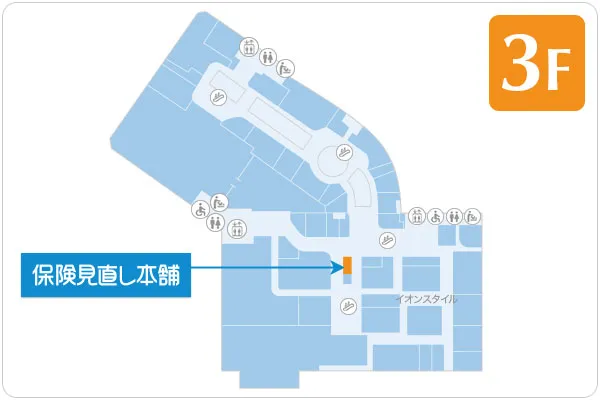 保険見直し本舗 北戸田イオンモール店 フロアマップ