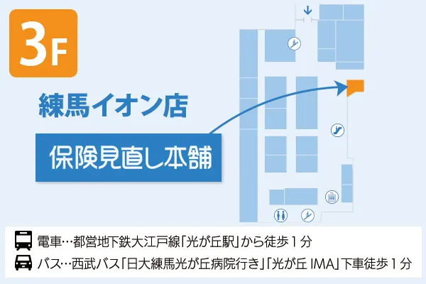 保険見直し本舗 練馬イオン店 フロアマップ