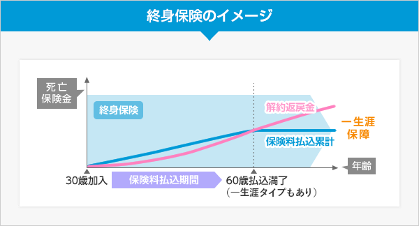 終身保険のイメージ