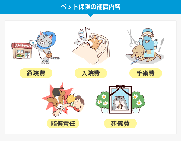 ペット保険の補償内容