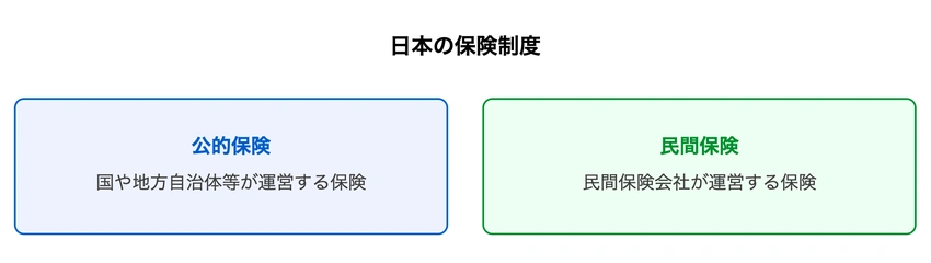 日本の保険制度の概要図