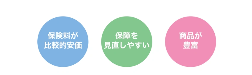 掛け捨て型の医療保険における3つのメリット